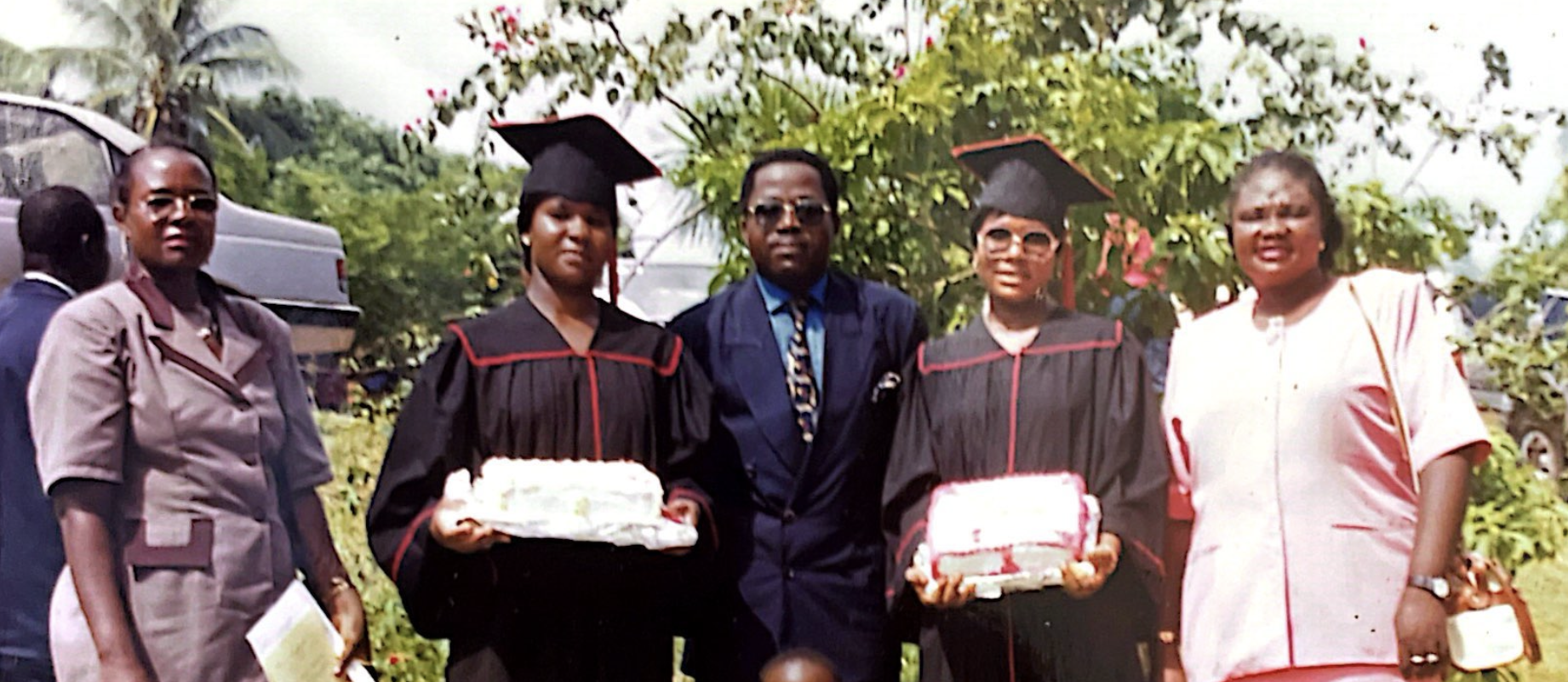 Dr Ludwig at his daughters high school graduation